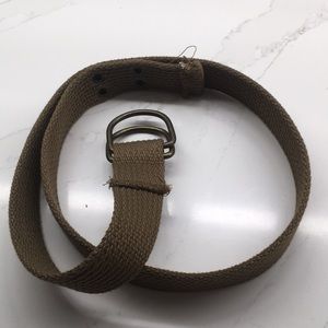Green canvas belt